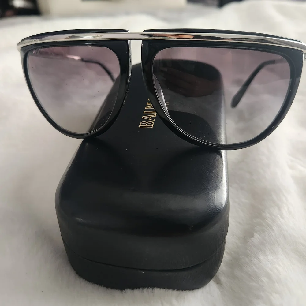 Balmain Black and Silver Sunglasses - Picture 2 of 9